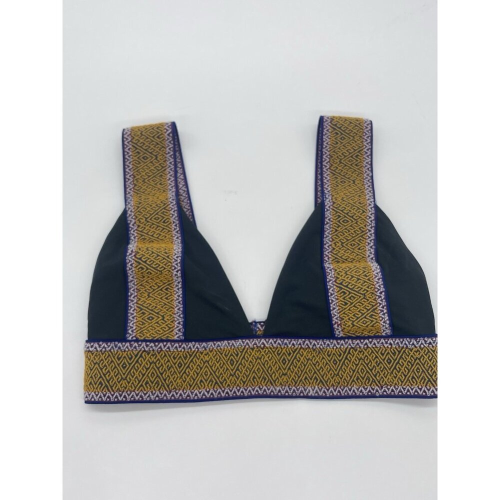 Elysiian Swim Bali‎ Bikini Top Small Embroidered Women’s Beach Summer Vacation